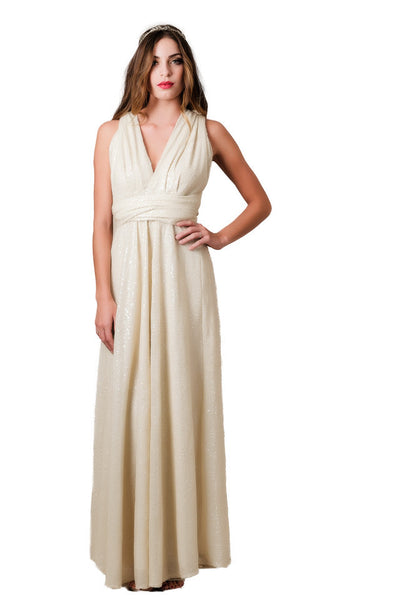 Ivory Sequins Dress
