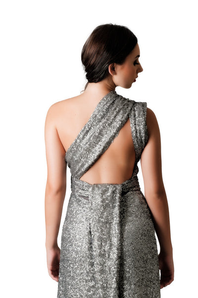 Dark Platinum Sequins Dress