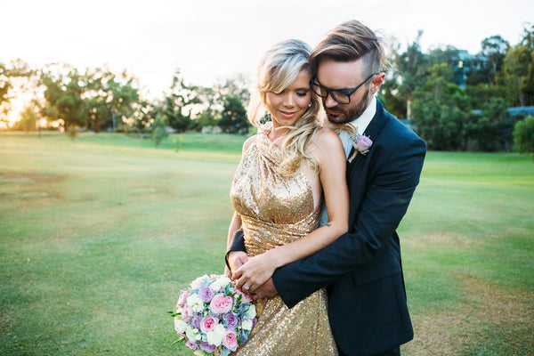 Champagne Sequins Dress