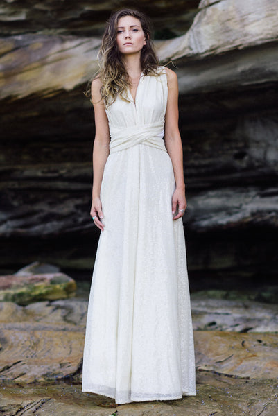 Ivory Sequins Dress