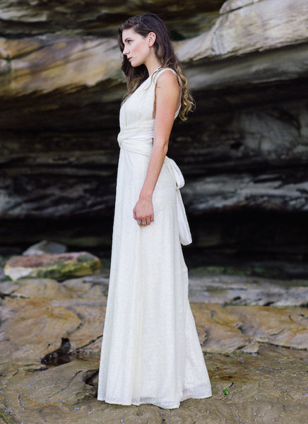 Ivory Sequins Dress