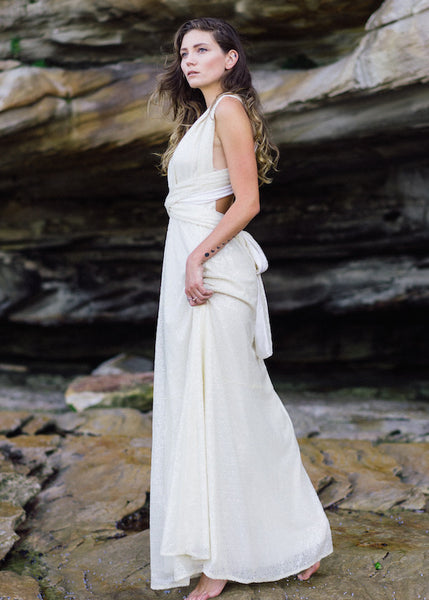Ivory Sequins Dress