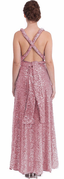 Blush Pink Sequins Dress