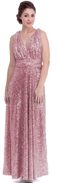 Blush Pink Sequins Dress