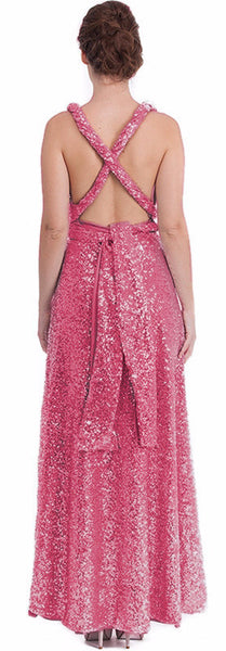 Fuchsia Sequins Dress
