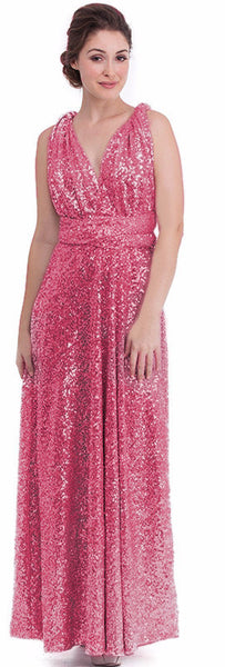 Fuchsia Sequins Dress